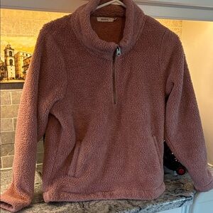 Ricki’s Women's Soft Pink Fleece Sweater